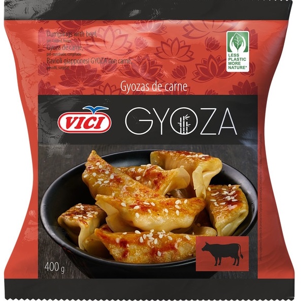 GYOZA (dumplings) DE CARNE 12-14 grs 12 BOLSAS X 400 GRS