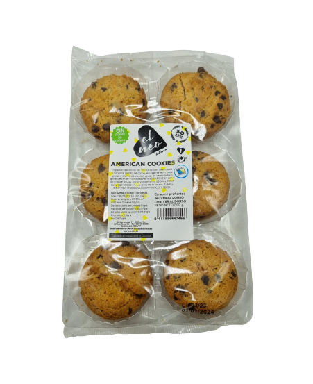 AMERICAN COOKIES 12 UD X 200 GRS "EL NEO"