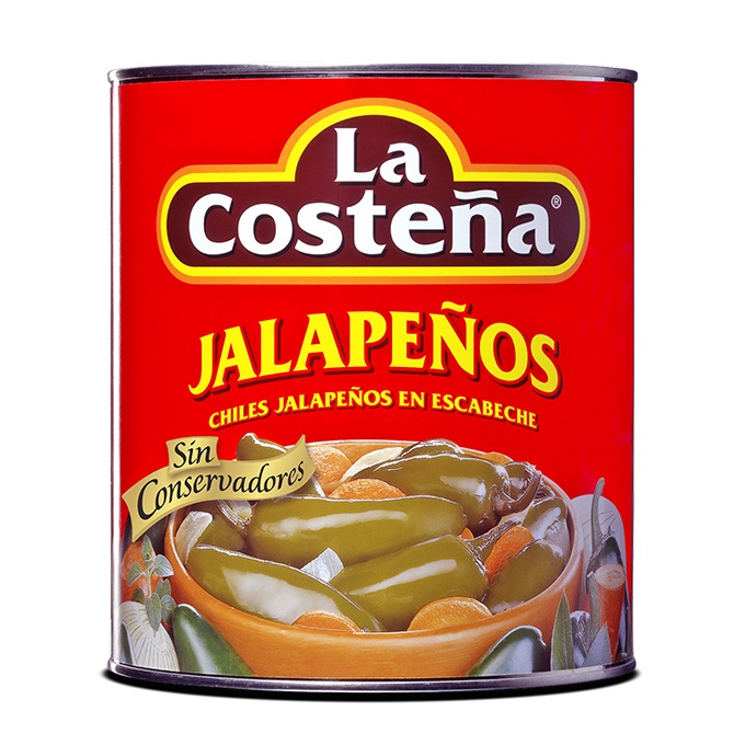 JALAPEÑOS ENTEROS "LA COSTEÑA" 220 GRSX24