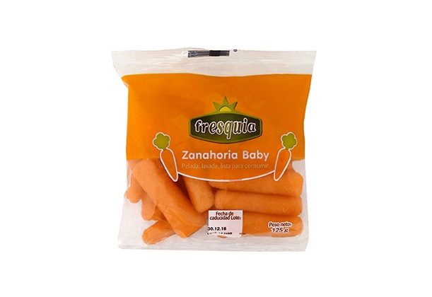ZANAHORIA BABY 125 G FRESQUIA X 6 UNDS. PAISES BAJOS  . Categoría: Verduras y Hortalizas