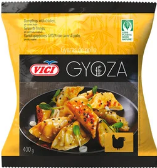 [13.01. KMCM008] GYOZA (dumplings) DE POLLO 12-14 grs 12 BOLSAS X 400 GRS