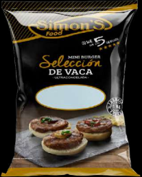 [02.12.000062] MINI BURGER VACA+PAN "SIMONS" 25 GRS 68 und