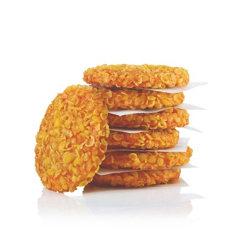 [02.02.02183] HAMBURGUESA POLLO CRISPY HALAL 100 GRS (4X1.5 KGS)